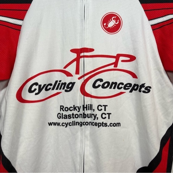 Vintage Castelli Cycling Jersey Mens Medium Short Sleeve Pockets Zip Up - Picture 5 of 11